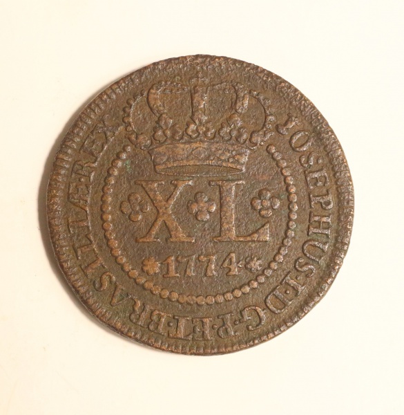 MOEDA ANTIGA DO BRASIL XL RÉIS 1774