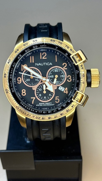 Nautica - Relógio suíço de pulso cronógrafo Quartz com pulseira e
