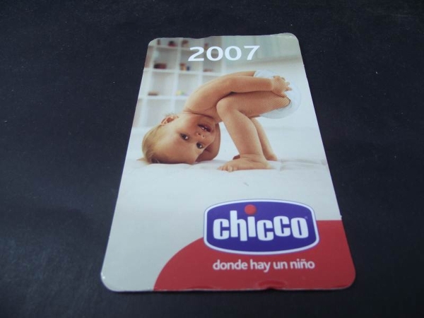 CALENDÁRIO DE BOLSO IMPORTADO CHICCO 2007