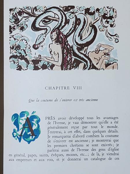 Eloge de l'Ivresse par SALLENGRES illustré JO MERRY 1945 N° avec SUITE 48