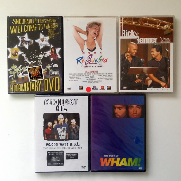 Lote com cinco DVD`s, com os seguintes títulos: 1- Welc