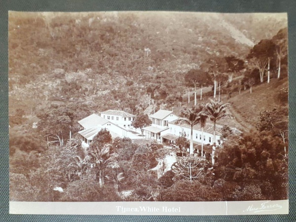 Brasil, fotografia original, circa 1880, fotógrafo Marc Ferrez, "Rio de Janeiro - TIJUCA WHITE H