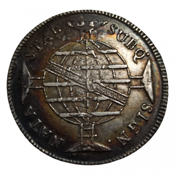 960 RÉIS 1814 BAHIA - SOBERBA COM LINDA PÁTINA! ( SERRILHA TOP )