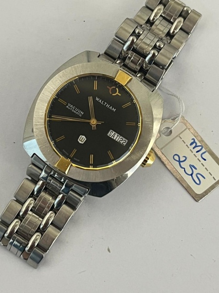 RELOGIO WALTHAM VACUUM AUTOMÁTICO , 36MM FUNCIONANDO, PULSEIRA DE