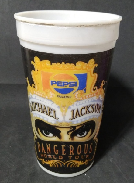 マイケルジャクソン Dangerous World Tour Pepsi カップ Copo da Pepsi - Promoção Michael Jackson - Dangerous World Tour