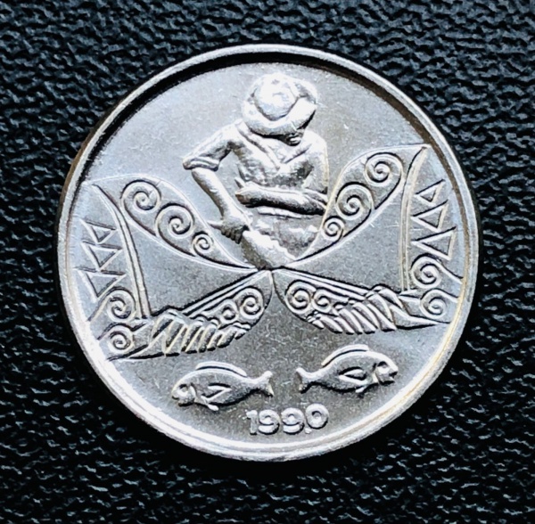 Moeda do Brasil Rara - 5 Centavos 1990 - V-407 ( Pescador