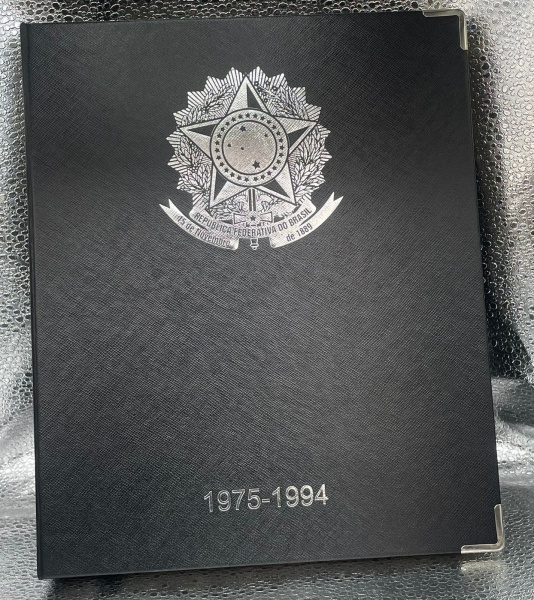 ALBUM DE LUXO Nº 3  - (1975 - 1994) - COMPLETO - TODAS AS DATAS DIFICIES INCLUINDO 5 CENTAVOS (1990)