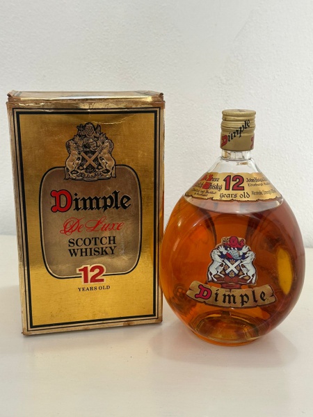 ディンプル　オールドボトル　JOHN HAIG Whisky Dimple 12 anos com caixa original / anos 80 Exemplar