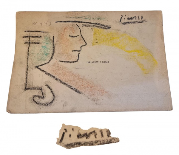 Desenho pastel sobre cartão Picasso YA442.3