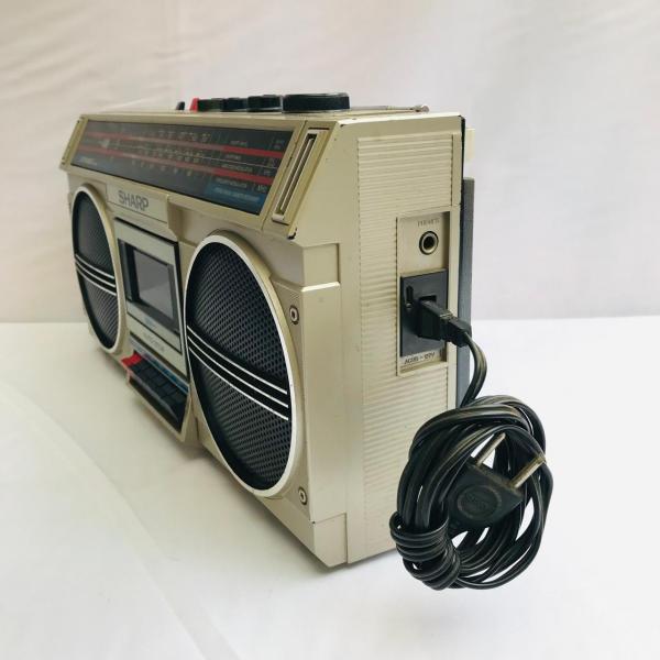 Antigo Rádio Gravador Cassette Stereo, Toca Fitas, SHARP Modelo GF