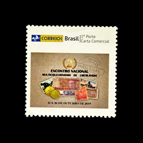 Selo Personalizado do Encontro de Uberlandia com a Logo Antiga - Perfeito - MINT