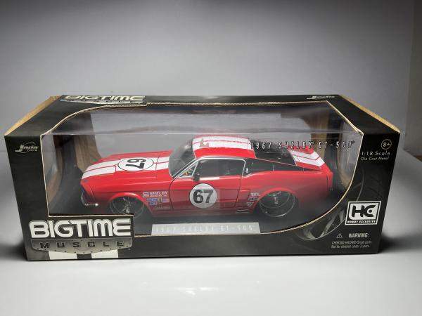1967 Shelby GT500 Vermelho #67 - Jada Toys Escala 1/18