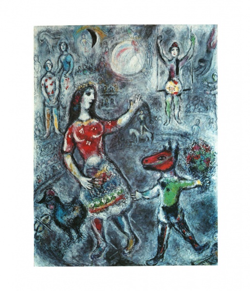 Poster 1977 - Marc Chagall, Belíssima Prancha colorida (papel