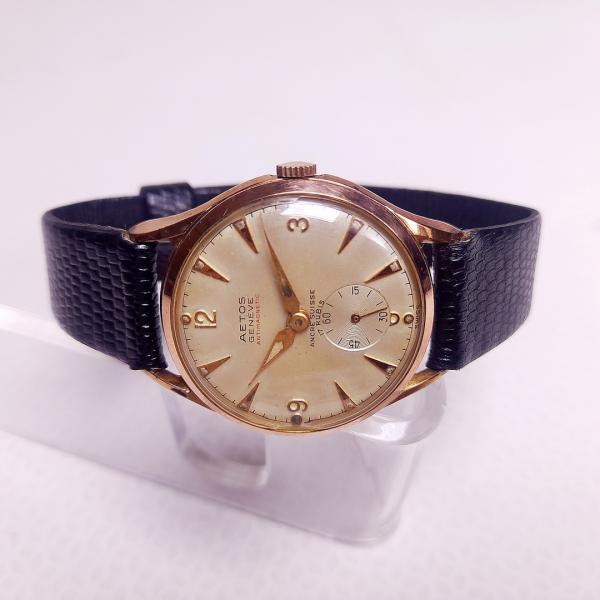 GENEVE Antigo relógio de pulso a corda Aetos Geneve 17 rubis