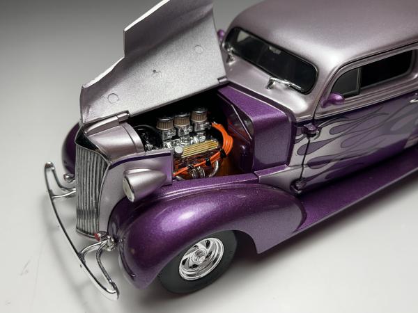 NAPA 1937 Chevy ミニカー 1937 Chevy Sedan Roxo / Prata - Car Quest Escala 1/24,