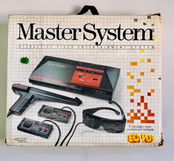 RARIDADE - VIDEO GAME MASTER SYSTEM | TEC TOY 1988, FUNCIONANDO E COMPLETO, 2 JOGOS NA MEMÓRIA (HANG