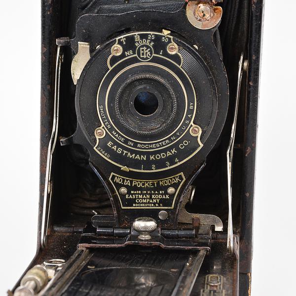 Câmera Vintage Eastman Kodak No. 1A Pocket Kodak (c. 19