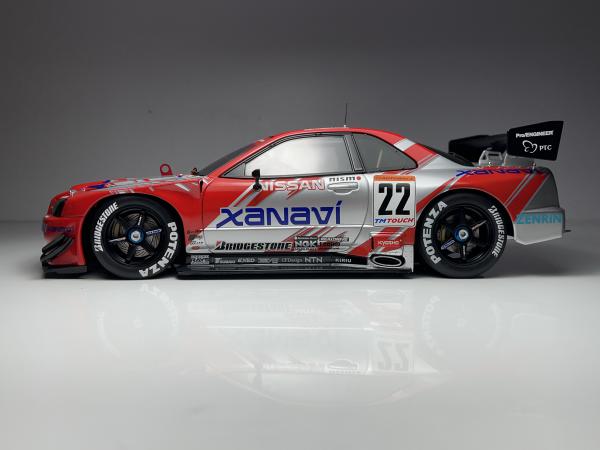 2002 Nissan Skyline GT-R JGTC Xanavi Nismo Prata e Verm