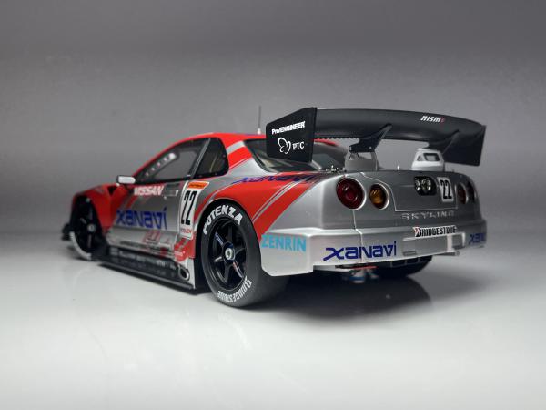 2002 Nissan Skyline GT-R JGTC Xanavi Nismo Prata e Verm