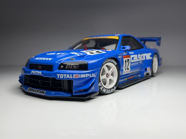 オートアート JGTC 2002 CALSONIC SKYLINE ミニカー R34 カルソニック