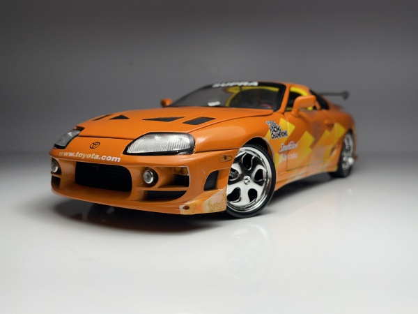 1995 Toyota Supra ダイキャスト ミニカー Toyota Supra 1995 Velozes e Furiosos 5 Jada Toys 1:24 - 19 anos