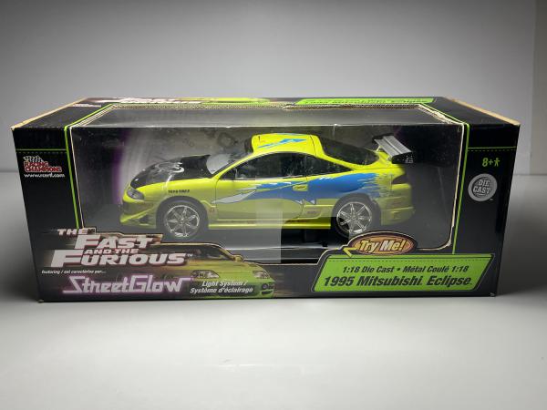 1995 Mitsubishi Eclipse Verde e Preto Fast & Furious -