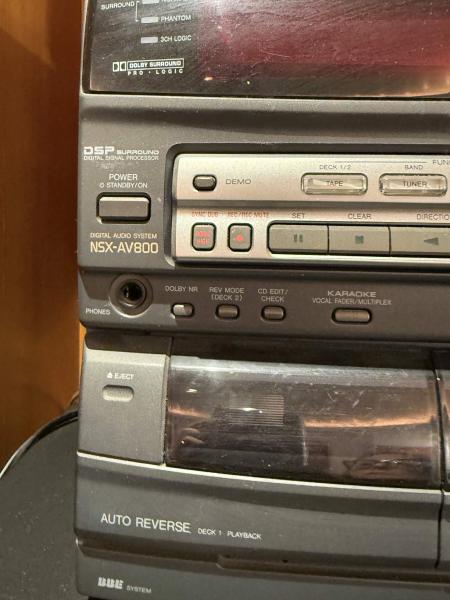 AIWA - modelo NSX AV800 - aparelho de som vintage com 2 caixas de