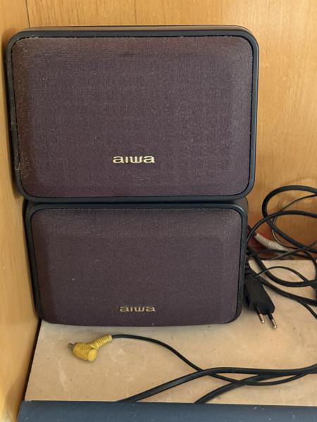 AIWA - modelo NSX AV800 - aparelho de som vintage com 2 caixas de