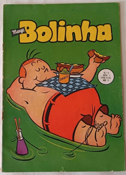 Quadrinhos. BOLINHA nr.11, ano II, nov/1958. Ed: O Cruzeiro. 36p. Colorido. 18 x 26cm. 67 anos! Bem conservado.