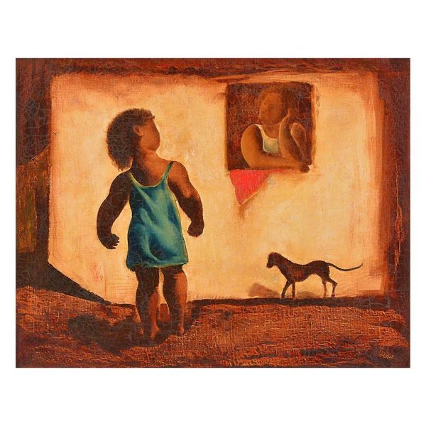 <b>TERUZ, ORLANDO</b><Br>(1902-1984)<Br>Sem Título<Br>Óleo s/ tela<Br>Ass. cid e verso<Br>74 x 93 cm