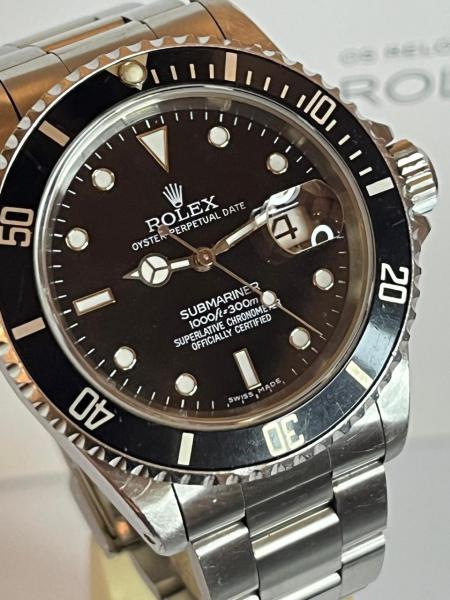 RELOGIO ROLEX SUBMARINER DATE 16610 LETRA X REVISADO GENUÍNO