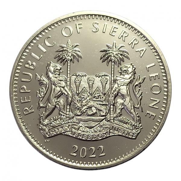 Moeda de Serra Leoa - 1 Dólar (Big Five - Antílope) 2022 - Cobre