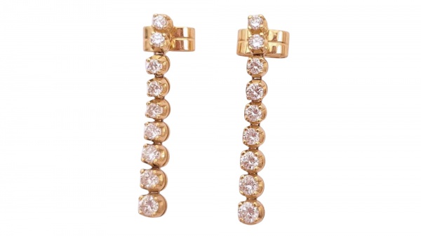 Joias . Pulseira em ouro branco 18K, luxuosamente adornada com foto 6
