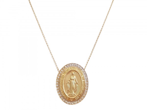 Joias . Colar em ouro branco 18K, adornado com diamantes brilha foto 1