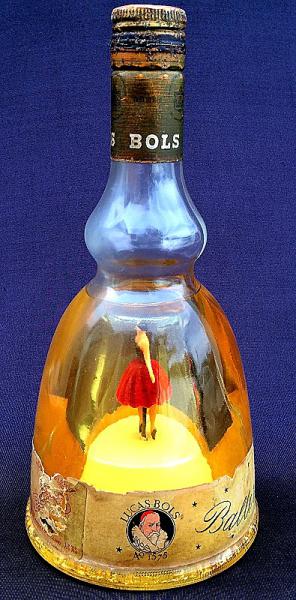 BOLS BALLERINA BOTTLE- Antiga e rara garrafa MUSICAL de coleção,de