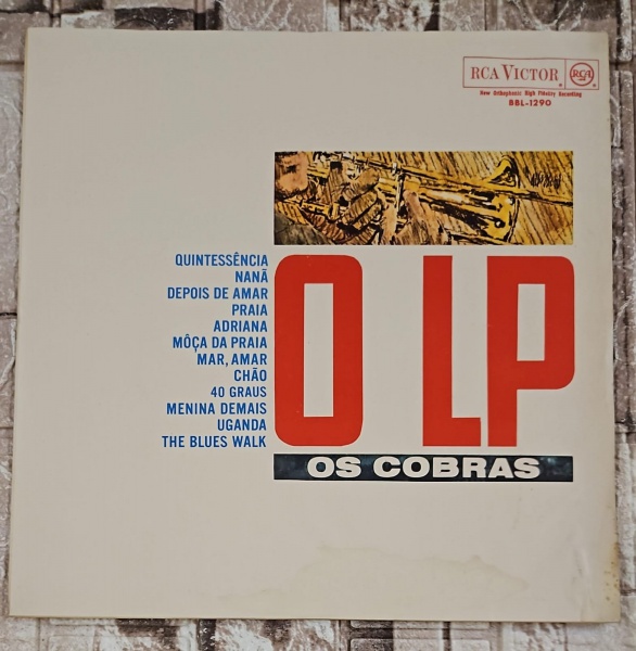 Os Cobras- O LP; 1964; RCA Victor- BBL-1290; Disco e capa em ótimas condições (ambos VG+); LP DISCO DE VINIL.