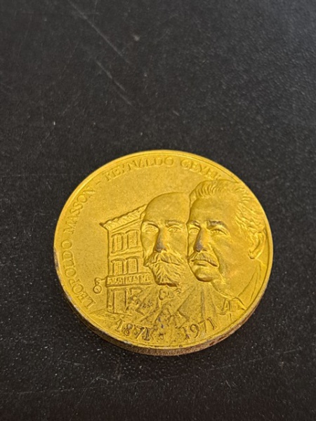 MEDALHA MASSON 100 ANOS 1971 PRODUCAO EBERLE  METAL DOURADO