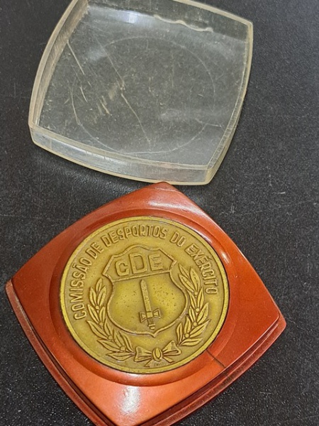 MEDALHA COMISSAO DE DESPORTE DO EXERCITO 1972 BRONZE 42 MM