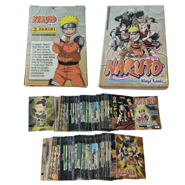 COLEÇÃO CARTAS NARUTO NINJA RANKS - CONTÉM: 15 BRILHANTES (SEM