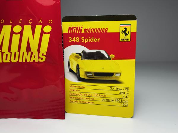 Ferrari 348 Spider Amarelo - Kyosho Escala Aprox 1/100