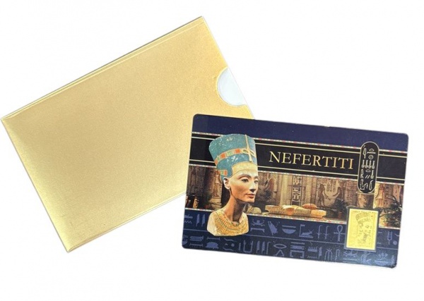 REPÚBLICA DO CHADE 3000 FRANCOS 2024 - 1/1000 OZ DE OURO .999/1000  MOEDA COMEMORATIVA DEDICADA A RAINHA NEFERTITI.