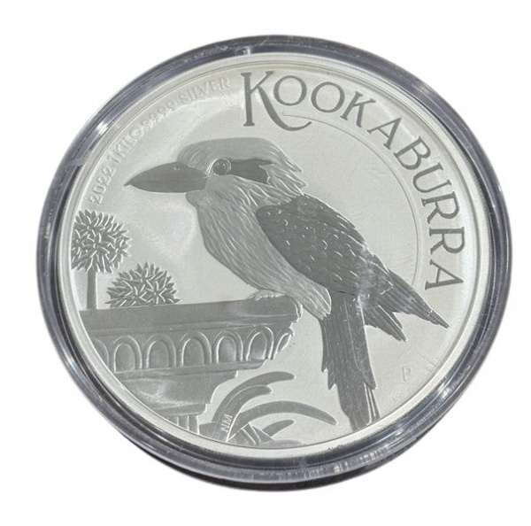 MOEDA DA AUSTRÁLIA  30 DÓLARES 2022 KOOKABURRA - 1 KILO PRATA 0.999