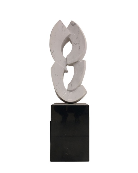 Joias . Escultura "Tensão" em Mármore Carrara - Releitura de Bruno Giorgi ...
