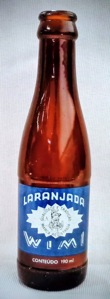 ANTIGA GARRAFA REFRIGERANTE  " LARANJADA " WIMI