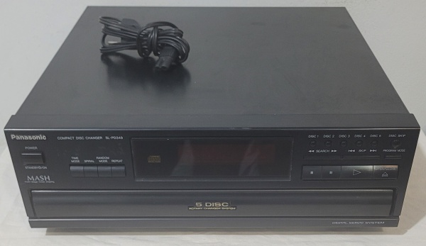 Reprodutor Panasonic SL-PD349 Trocador de CD de 5 Disco