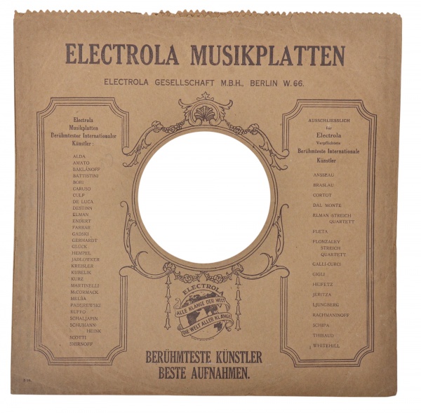 CAPA DE DISCO 78 RPM / PROGRAM TRANSCRIPTION - RCA VICT
