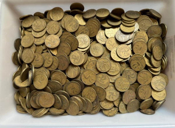 RR377 - EXTRAORDINÁRIO LOTE CONTENDO 1.000 MOEDAS DE 2 CRUZEIROS