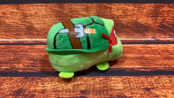 Mini pelúcia, Teeny Ty, Tartaruga Ninja, Raphael. 10cm. R11045