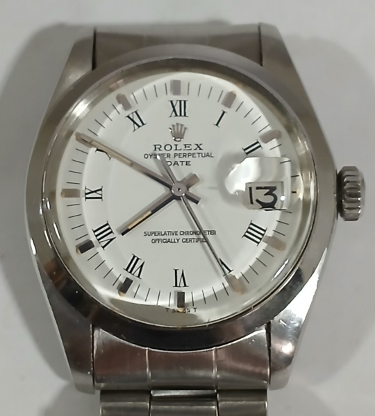RELÓGIO ROLEX REFERÊNCIA 1500 OYSTER PERPETUAL MASCULINO  VISOR ACRÍLICO AUTOMÁTICO PULSEIRA JUBILEU- 34MM - PERFEITO FUNCIONAMENTO PORÉM SEM GARANTIAS FUTURAS.
