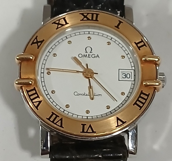 RELÓGIO ÔMEGA CONSTELETION AÇO E OURO FEMININO QUARTZO - 25MM - PERFEITO FUNCIONAMENTO PORÉM SEM GARANTIAS FUTURAS.